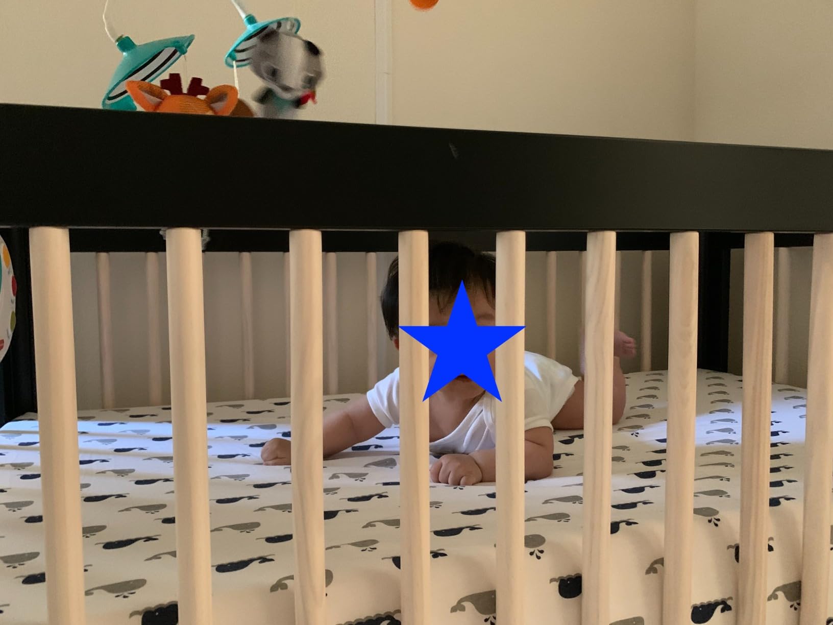 Babyletto Lolly 3-in-1 Convertible Crib with Toddler Bed Conversion Kit in White and Natural, Greenguard Gold Certified customer photo 1