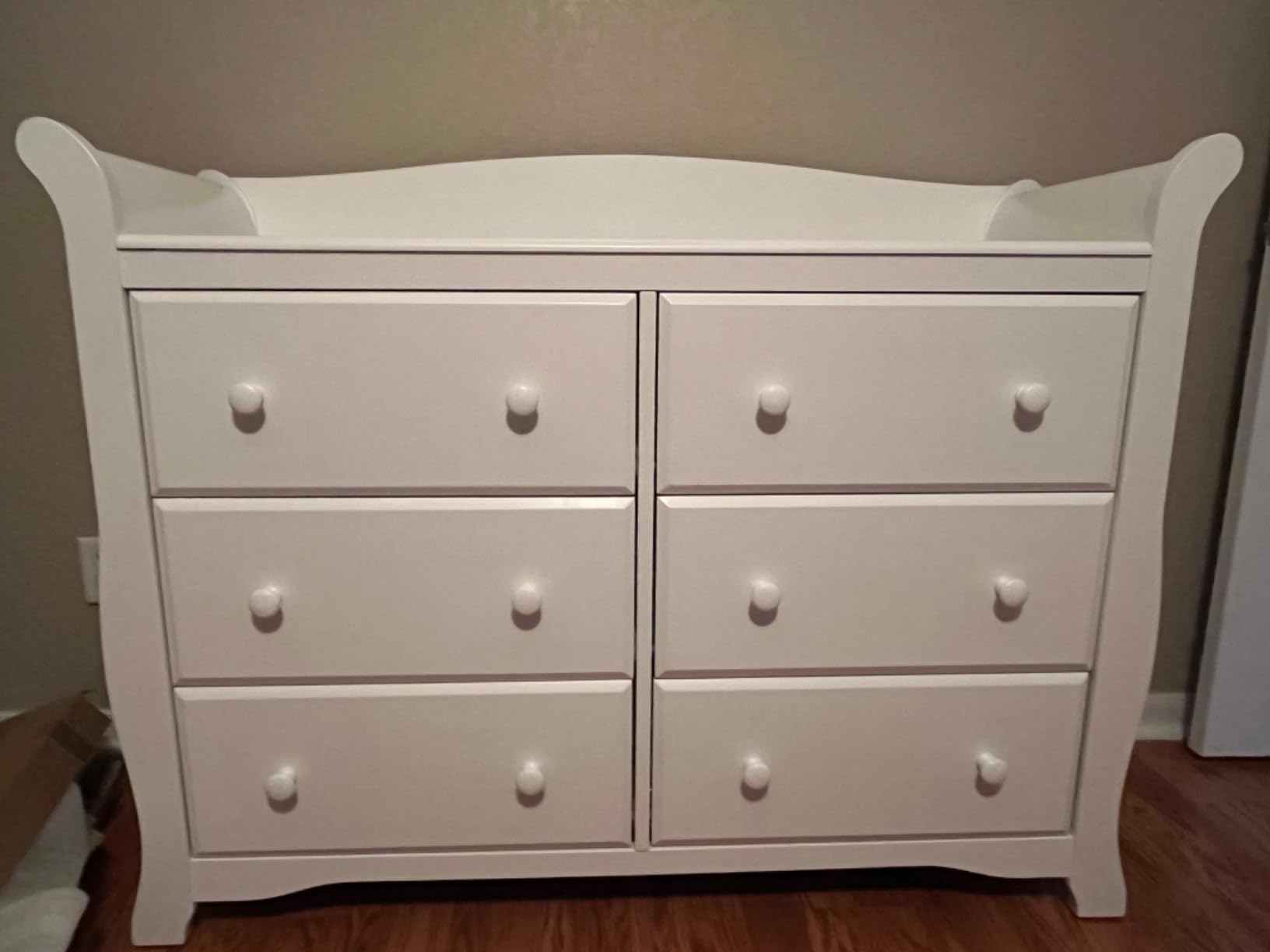 Storkcraft Avalon 6 Drawer Double Dresser (White) - Dresser for Kids Bedroom, Nursery Dresser Organizer, Chest of Drawers for Bedroom with 6 Drawers, Classic Design for Children's Bedroom customer photo 2