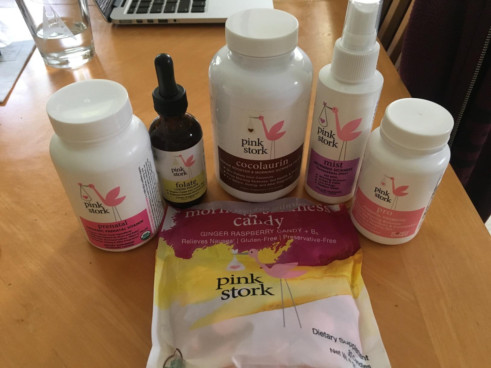 Pink Stork Morning Sickness Relief Kit - 3-Piece Bundle with Organic Ginger Peach Tea, B6 Sweets, Ginger Lozenges - Pregnancy Support, First Trimester Essentials, Gift for Pregnant Women customer photo 1