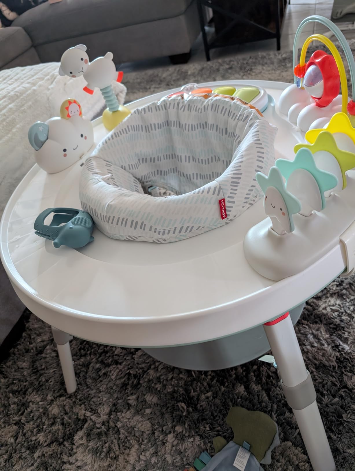 Skip Hop Baby Activity Center: Interactive Play Center with 3-Stage Grow-with-Me Functionality, 4mo+, Silver Lining Cloud customer photo 2