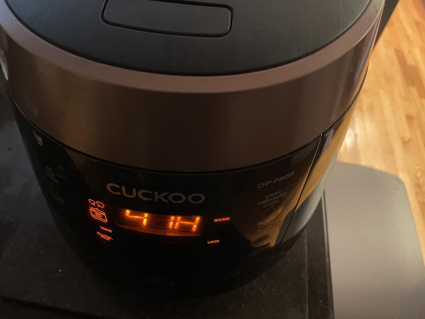 Cuckoo High Pressure Rice Cooker 10-Cup Uncooked / 20-Cup Cooked with Nonstick Inner Pot, 13 Menu Options, Fuzzy Logic Tech, Voice Guide, Black (CRP-P1009SB) customer photo 1