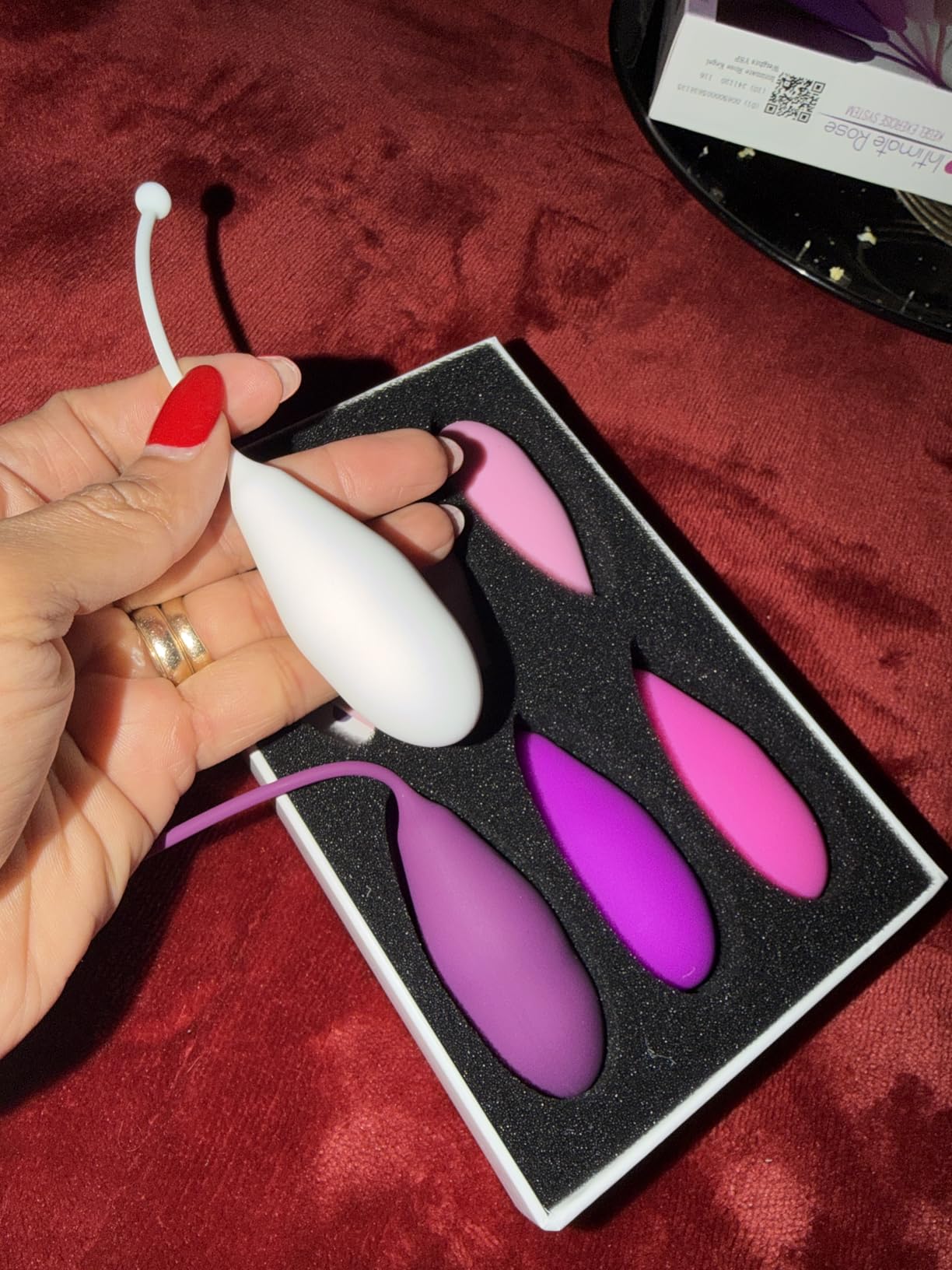 Kegel Exercise System - Pelvic Floor Exercises - Set of 6 Premium Silicone Kegel Exercise Weights & Control with Training Kit for Women: Beginners & Advanced customer photo 1