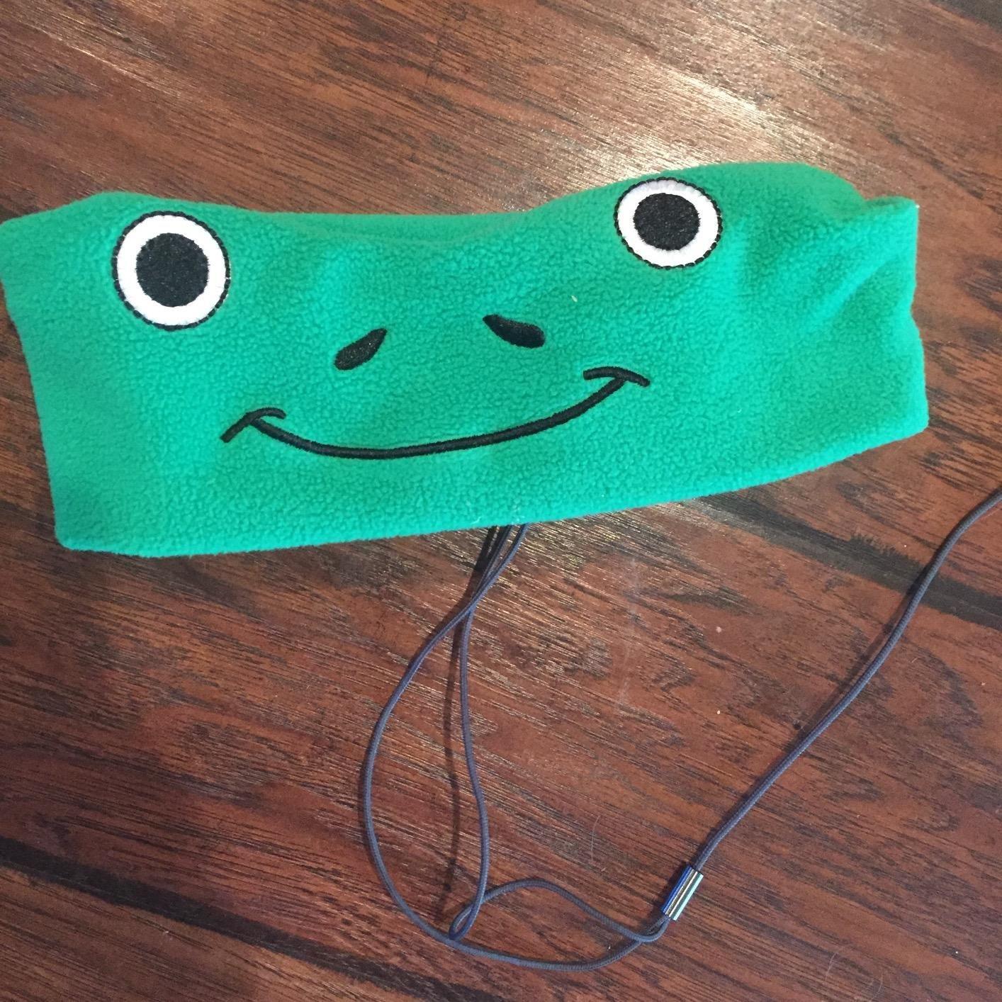 CozyPhones Over The Ear Headband Headphones - Kids Headphones Volume Limited with Thin Speakers & Super Soft Fleece Headband - Green Frog customer photo 1
