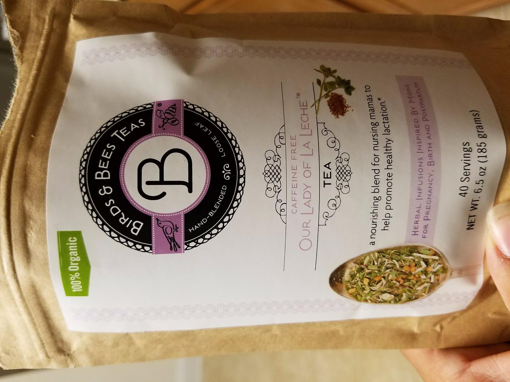 Birds & Bees Teas - Lactation Tea - Our Lady of La Leche Breastfeeding & Lactation drink nourish the supply of Mother's Milk with natural herbs, 40 Servings, 6.5 oz customer photo 1