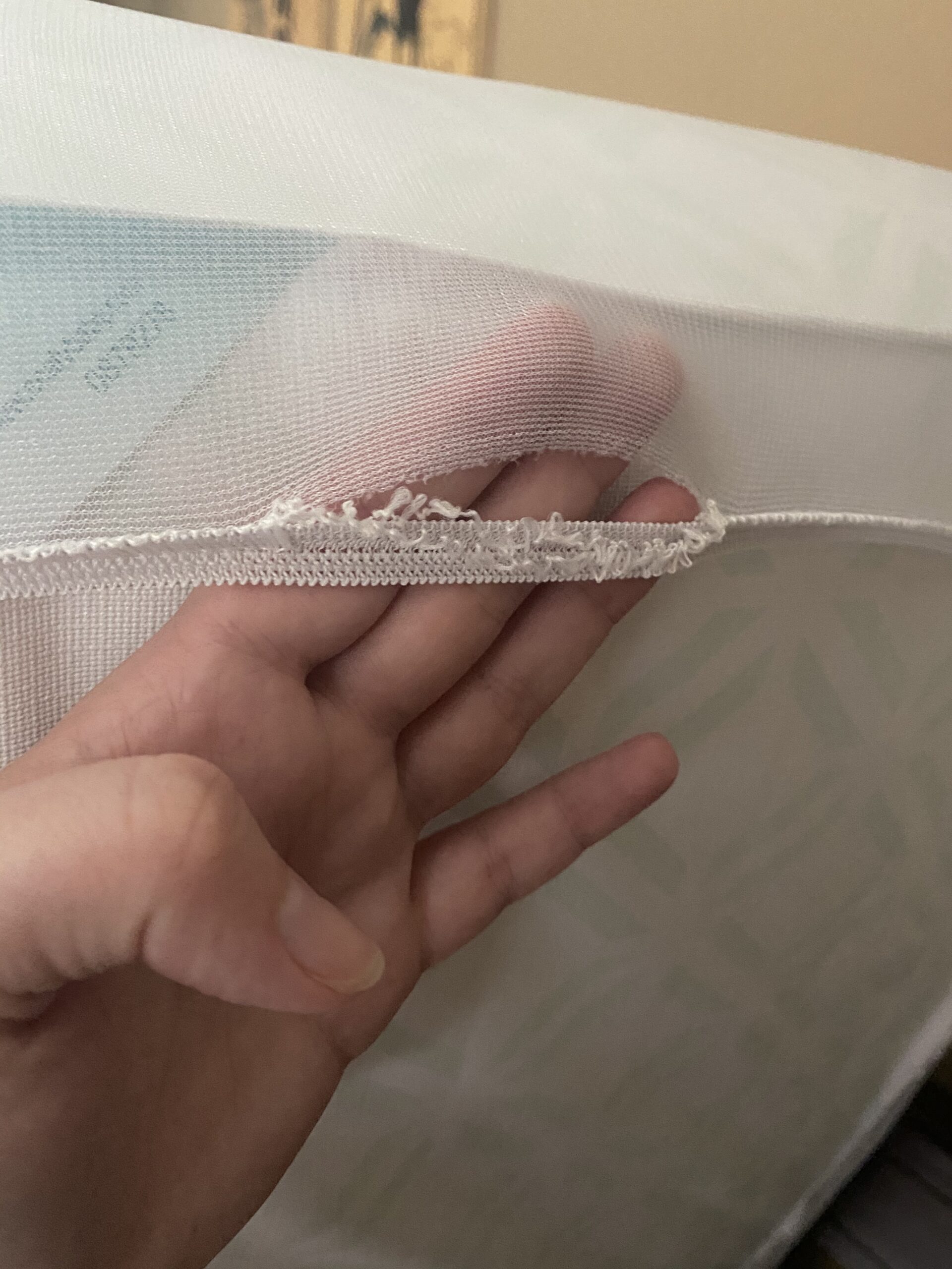Carters Waterproof Fitted Quilted Crib and Toddler Protective Mattress Pad Cover, White customer photo 2