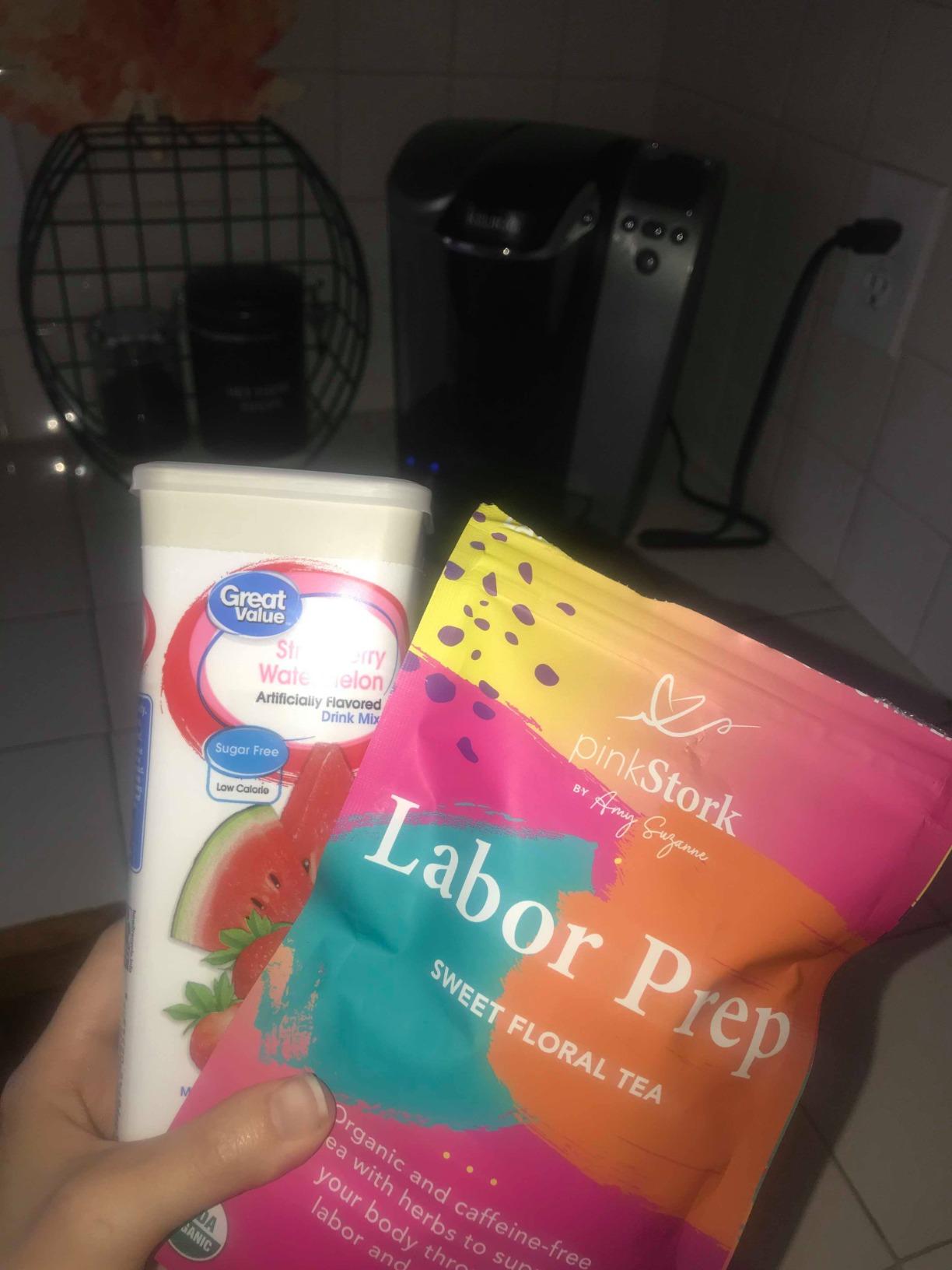 Pink Stork Labor Prep Tea, Organic Red Raspberry Leaf with Chamomile and Rosehip, Caffeine-Free, Pregnancy Must Haves, Labor and Delivery Essentials, Third Trimester Pregnancy - 15 Sachets customer photo 1