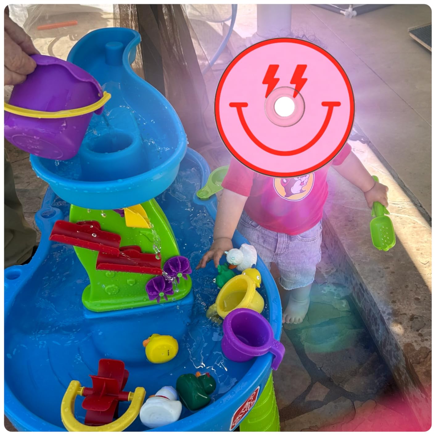 Step2 Rain Showers Splash Pond Water Table, Kids Water and Sand Activity Sensory Playset, 13 Piece Water Toy Accessories, For Toddlers 1.5+ Years Old customer photo 1