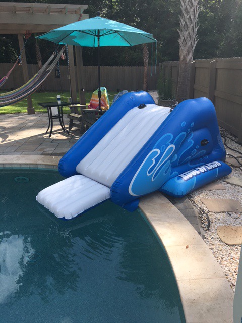 Intex Kool Splash Inflatable Water Slide Swimming Pool Play Center with Built in Sprayers for Kids and Adults, Ages 6 and Up, Blue customer photo 2