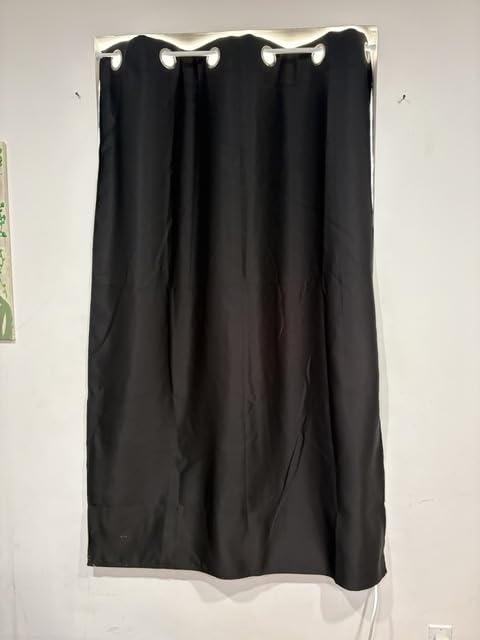 NICETOWN Nursery Essential Thermal Insulated Solid Grommet Top Blackout Curtains/Drapes (1 Pair, 42 x 63 inches in Baby Pink) customer photo 2
