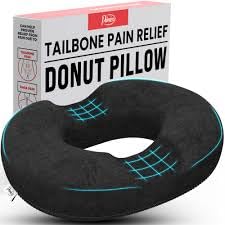 PT ENDORSED Donut Pillow for Tailbone Pain Relief - Hemorrhoid Pillow for Sitting, Orthopedic Donut Seat Cushion for Pressure Relief, Post Surgery, Postpartum Pregnancy, Lifting Cushions for Coccyx customer photo 2