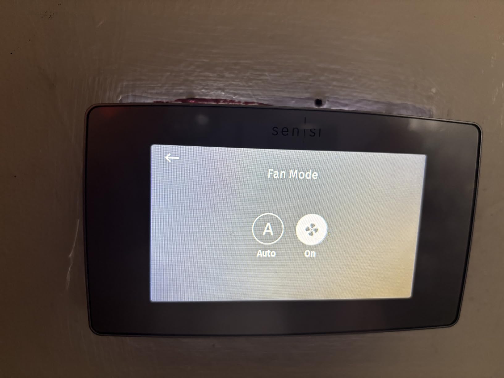 Emerson Sensi Touch Wi-Fi Smart Thermostat with Touchscreen Color Display, Works with Alexa, Energy Star Certified, C-wire Required, ST75 Black customer photo 1