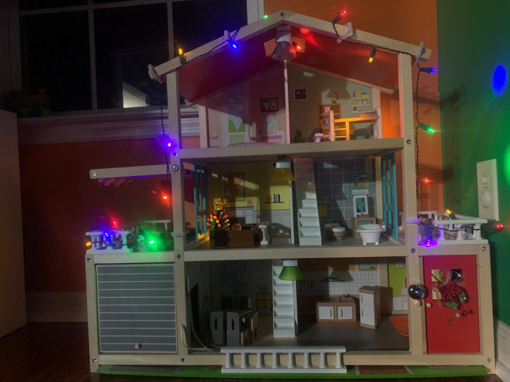 Hape Doll Family Mansion | Award Winning 10 Bedroom Doll House, Wooden Play Mansion with Accessories for Ages 3+ Years customer photo 1