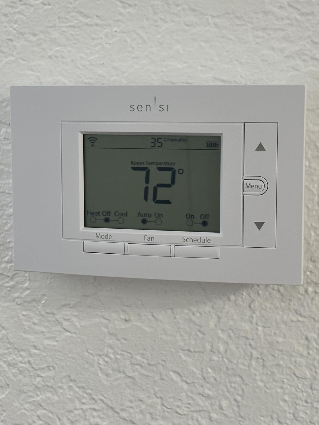 Emerson Sensi Wi-Fi Smart Thermostat for Smart Home, DIY, Works With Alexa, Energy Star Certified, ST55 customer photo 1