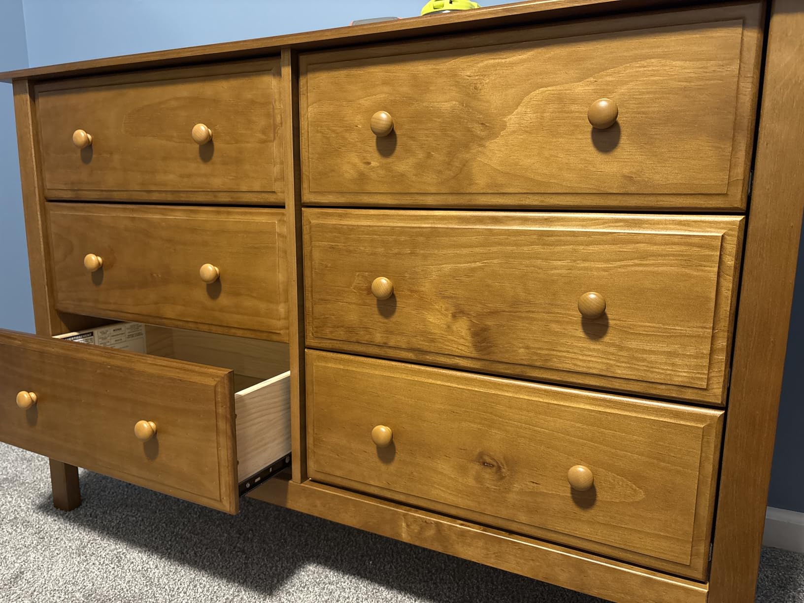 DaVinci Jayden 6-Drawer Baby Dresser - GREENGUARD Gold Certified - Wooden Double Chest of Drawers for Kids, Boys and Girls - Storage Dresser for Bedroom, Nursery, Living Room & Hallway - Chestnut customer photo 1