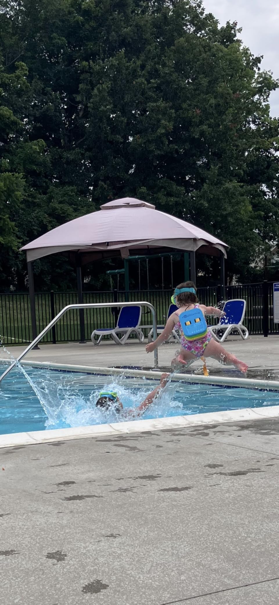 Swim Float Kids Back Belt: Pool Safe Dual-Lock Buckle 140lbs Pull-Tested - Zero Slip-Off Risk Trainer Bubble - 4-Layer Adjustable Buoyancy for Swimmers 3-12 Yrs customer photo 2