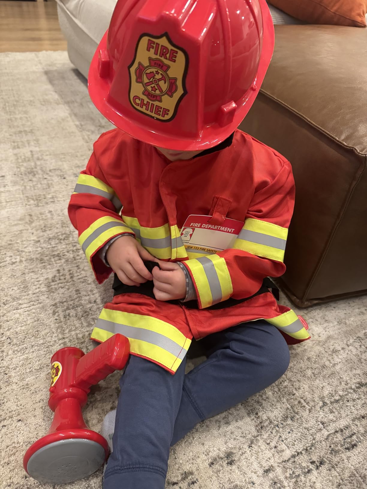 Melissa & Doug Fire Chief Role Play Costume Dress-Up Set customer photo 2