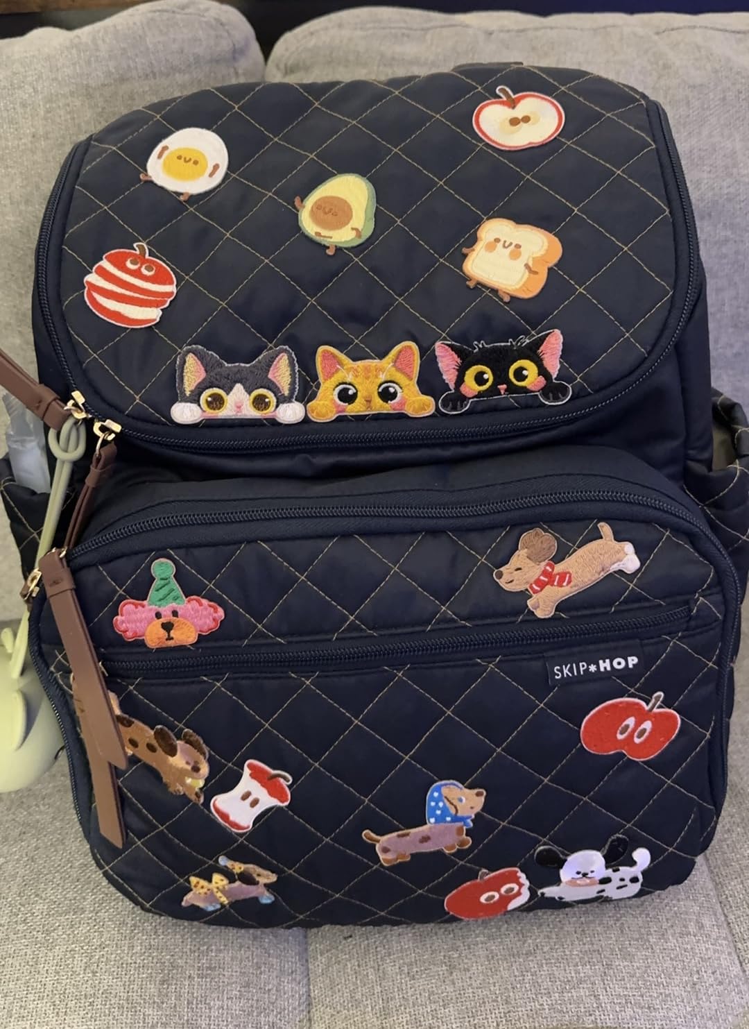 Skip Hop Diaper Bag Backpack: Forma, Multi-Function Baby Travel Bag with Changing Pad & Stroller Attachment (Jet Black) customer photo 2