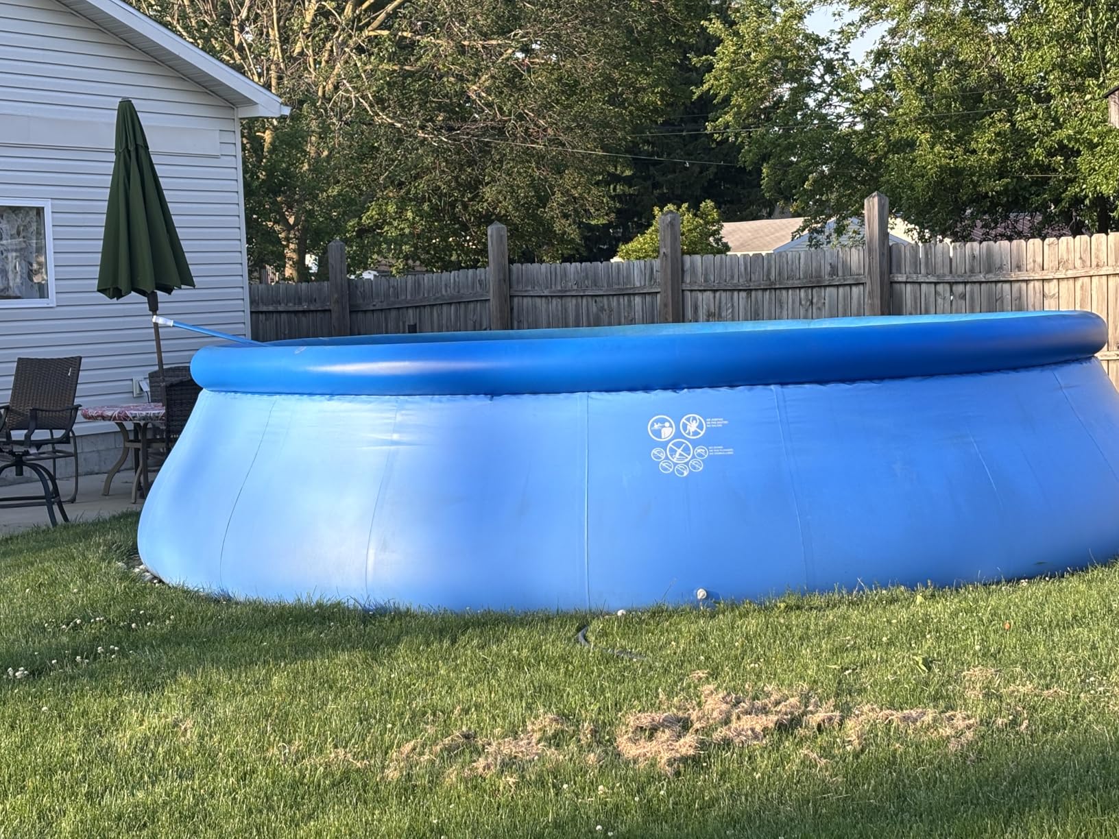 INTEX Easy Set 15 ft x 48in Above Ground Pool Set with 1000 GPH Cartridge Filter Pump, Ladder, Cover, & Ground Cloth customer photo 2