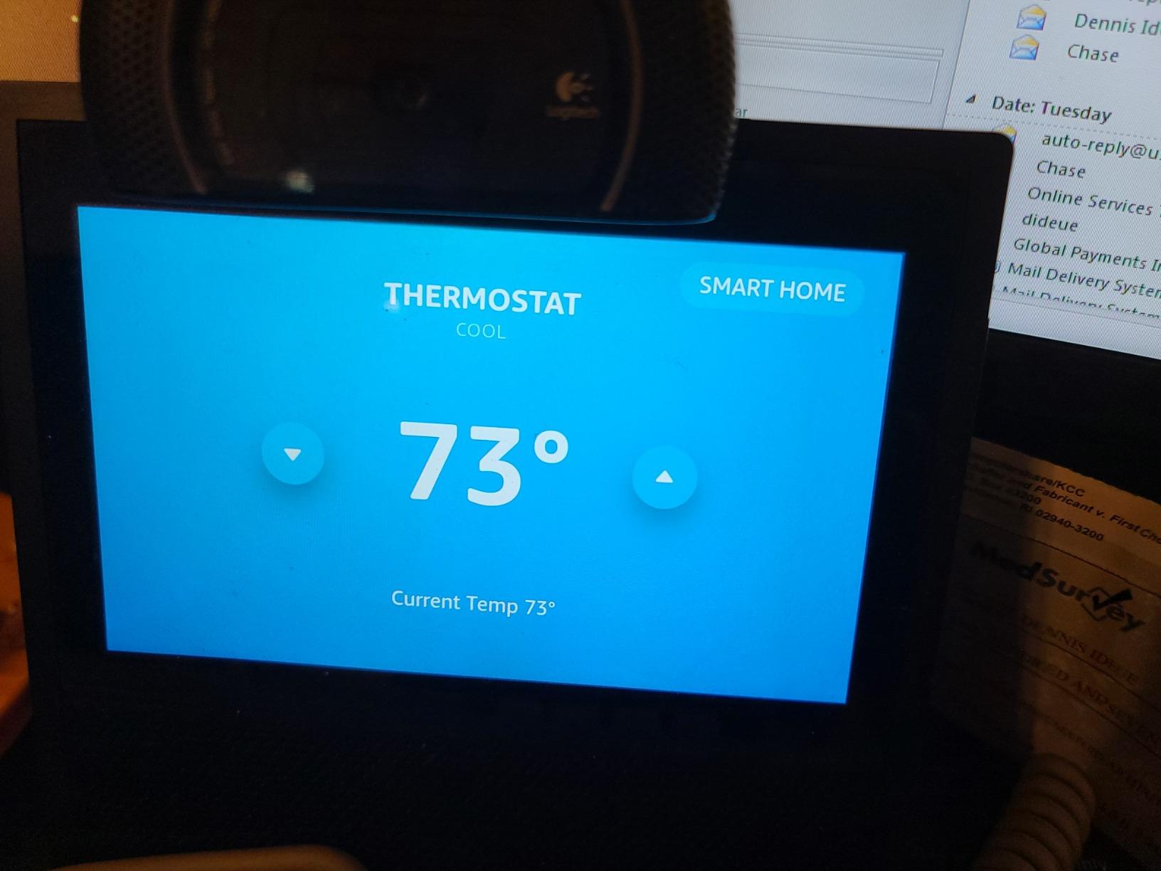 Honeywell Home RTH9585WF1004 Wi-Fi Smart Color Thermostat, 7 Day Programmable, Touch Screen, Energy Star, Alexa Ready, Gray customer photo 2