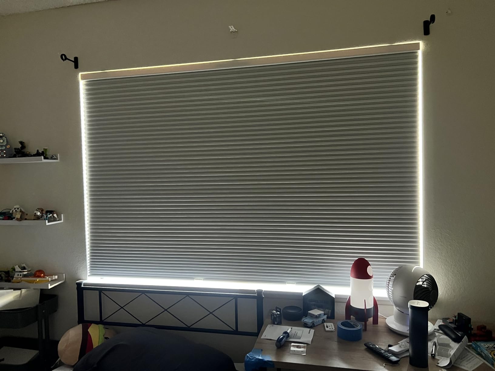 CHICOLOGY Cellular Shades - Cordless Honeycomb Blinds, Blackout or Light Filtering Window Shades for Home, Bedroom, Living Room, Kitchen, Office & Door Windows - Evening Mist, 46