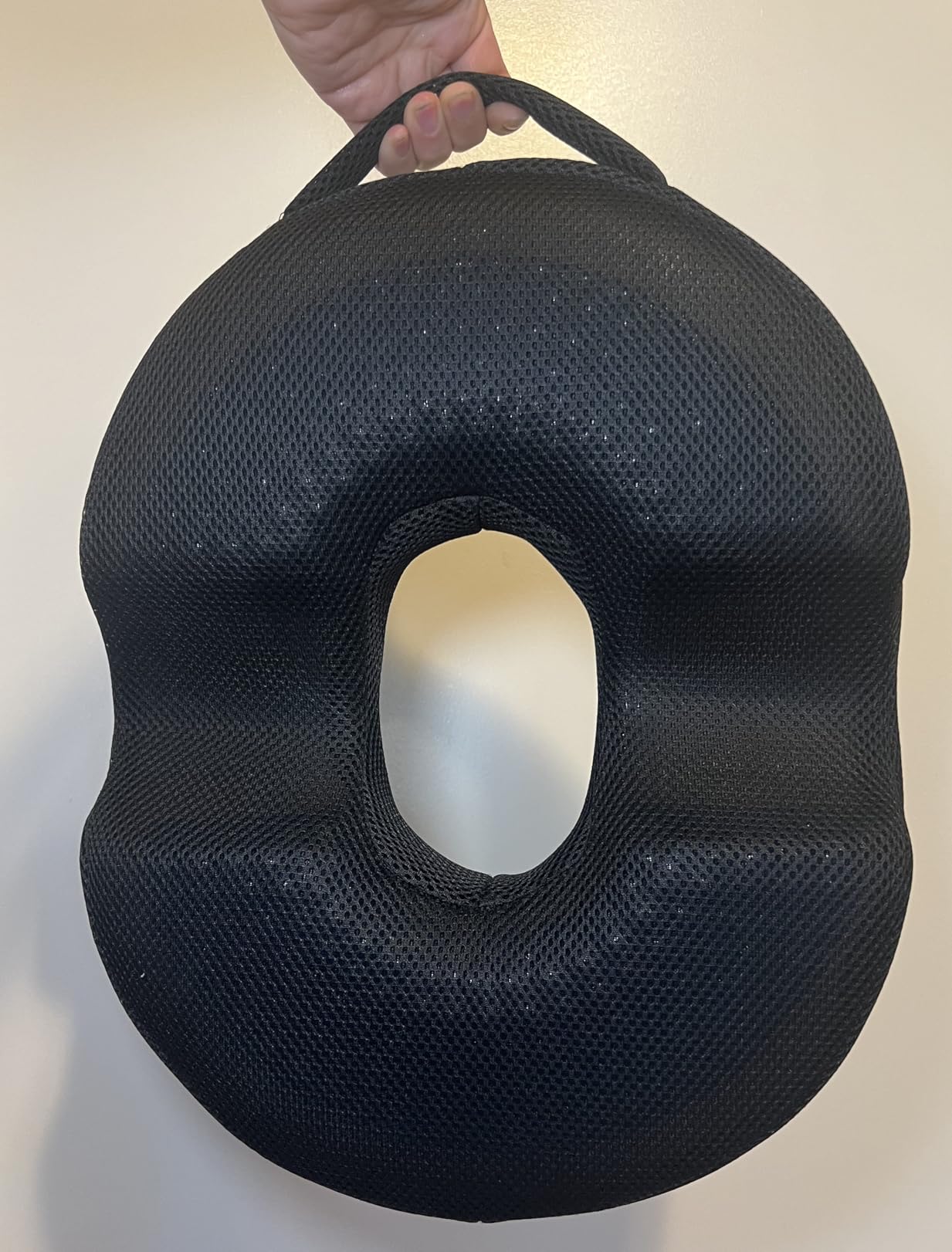 AnboCare Donut Gel Sitting Pillow - Orthopedic Memory Foam for Tailbone Pain, Hemorrhoid, Bed Sores, Postpartum, Prostate, Coccyx & Sciatica Pain customer photo 2