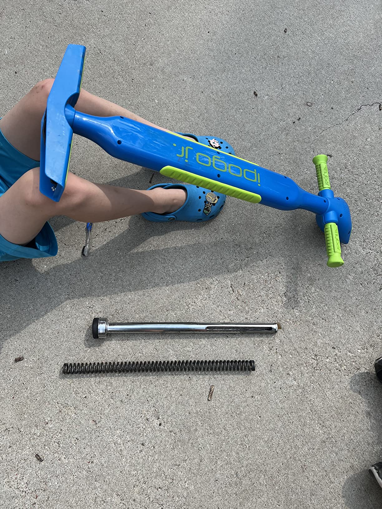 Flybar iPogo Jr. - Worlds First Interactive Counting Pogo Stick for Kids Ages 5 to 9 (Blue) customer photo 1