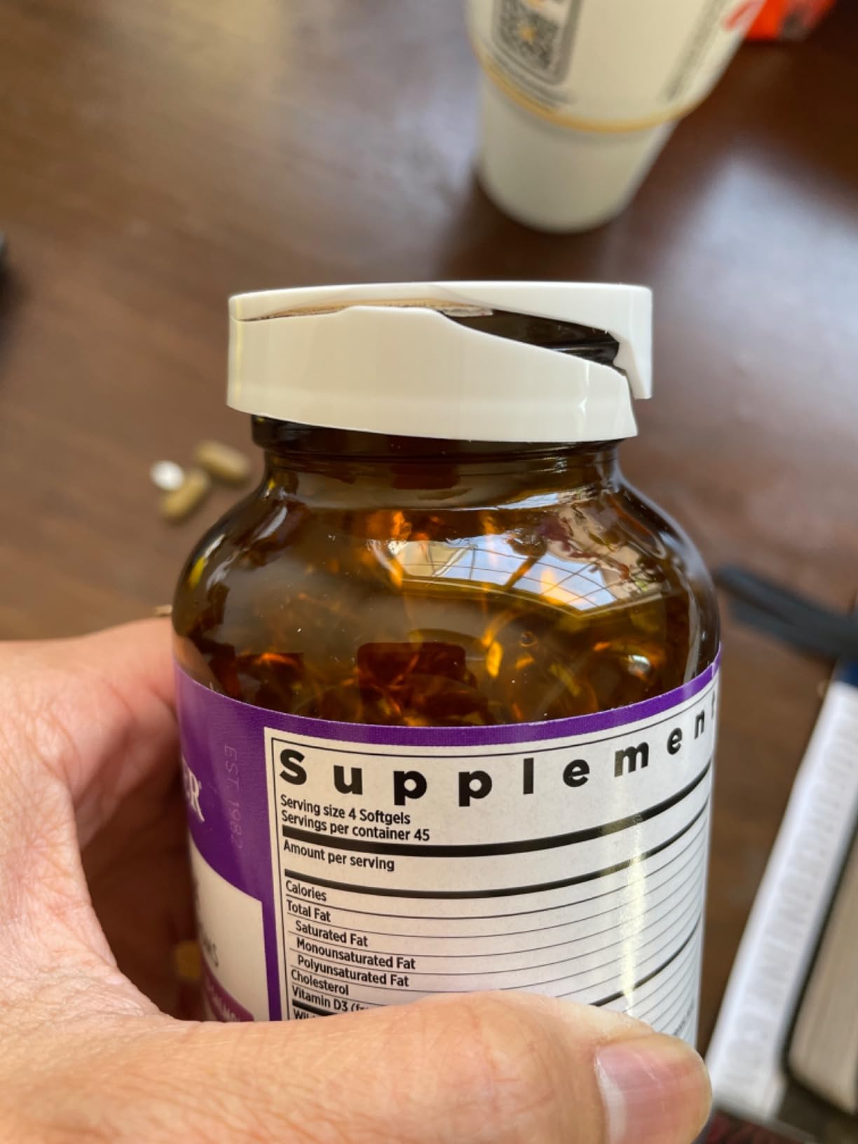 New Chapter Wholemega for Moms Fish Oil Supplement, Tiny Capsules, 2000mg per Serving, Prenatal DHA with Omega-3 + Vitamin D3 for Prenatal & Postnatal Support, 500mg Each - 90 Count customer photo 2