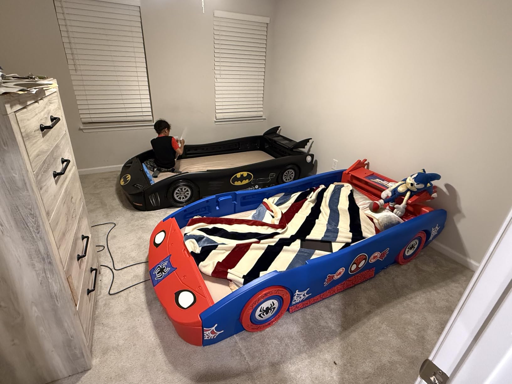 DC Comics Batman Batmobile Car Twin Bed by Delta Children customer photo 2