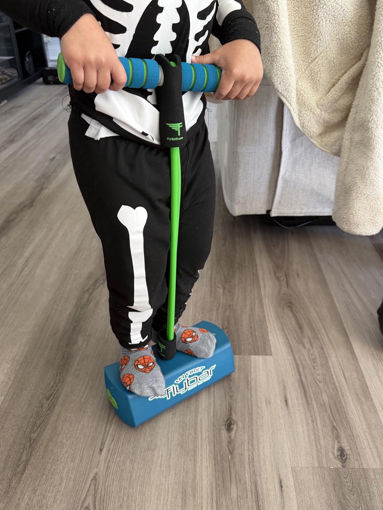Flybar My First Foam Pogo Jumper for Kids Fun and Safe Pogo Stick for Toddlers, Durable Foam and Bungee Jumper for Ages 3 and up, Supports up to 250lbs customer photo 1