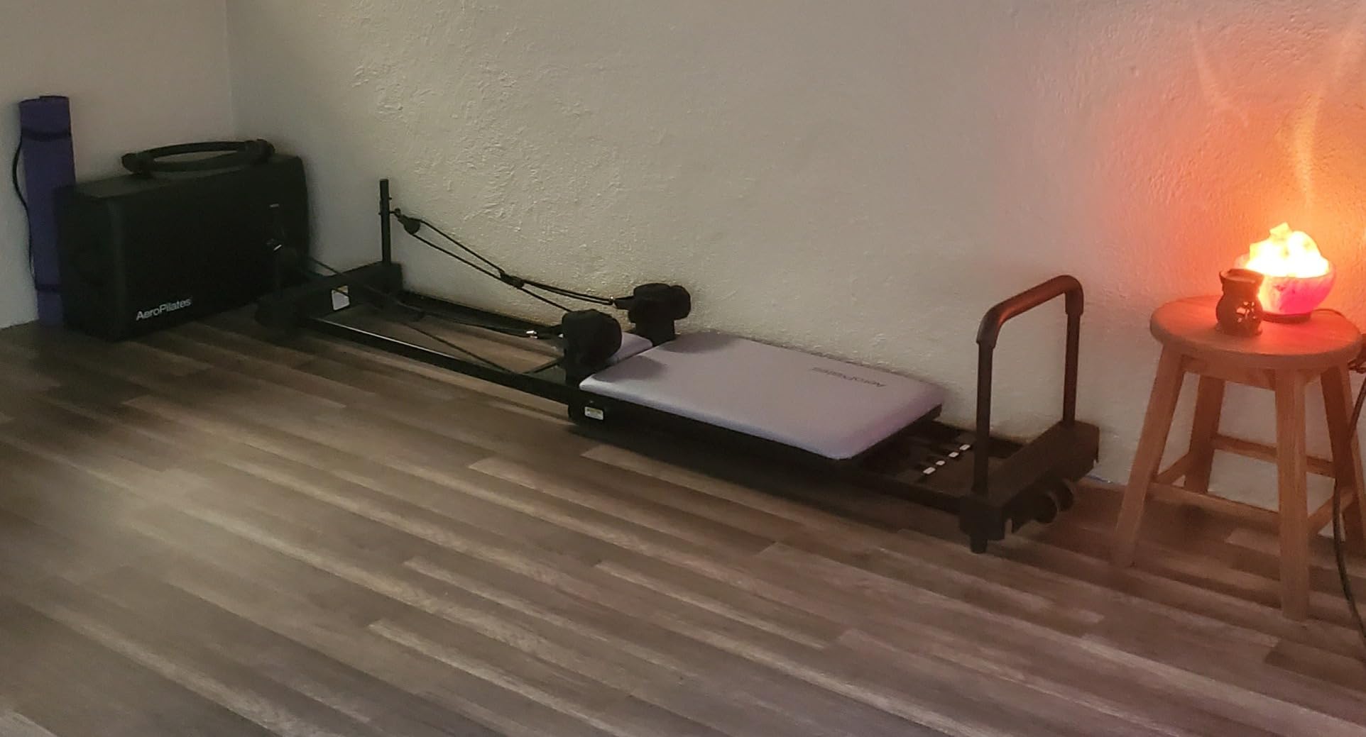 AeroPilates Reformer 4420 Plus Floor Mat - Pilates Reformer Workout Machine for Home Gym - Cardio Fitness Rebounder - Foldable - 300 lbs Weight Capacity customer photo 2