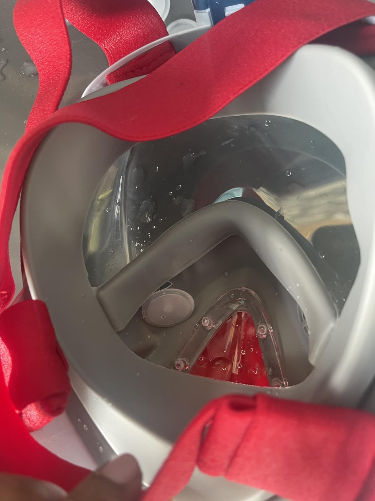 QingSong Kids Snorkel Mask Full Face, Snorkeling Set with Camera Mount, Foldable 180 Degree Panoramic View Snorkeling Gear Anti-Fog Anti-Leak customer photo 2
