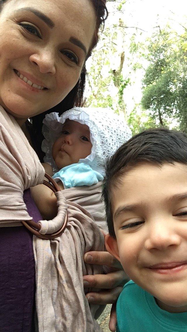 Nalakai Luxury Ring Sling Baby Carrier, Soft Linen Blend Baby Sling, Baby Wrap, Wear Your Little One Close to Your Heart, Comfort, Style customer photo 2