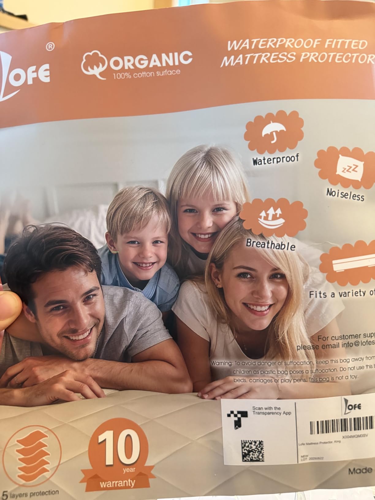 Organic Crib Mattress Protector - Top&Side Waterproof, 100% Waterproof Crib Mattress Protector, Breathable Cotton Toddler Mattress Protector, Baby Crib Mattress Cover Fitted 52x28x9 in customer photo 1