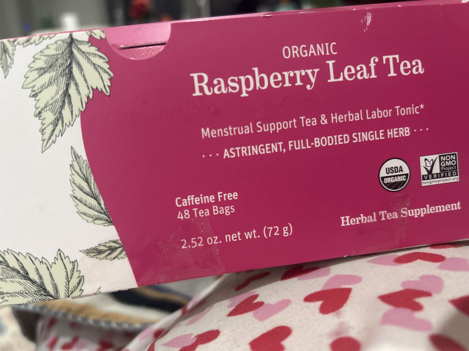 Earth Mama Organic Raspberry Leaf Tea - 48 Teabags - Labor Prep & Menstrual Support Herbal Tea - Pregnancy & Postpartum Essentials - Caffeine Free customer photo 1