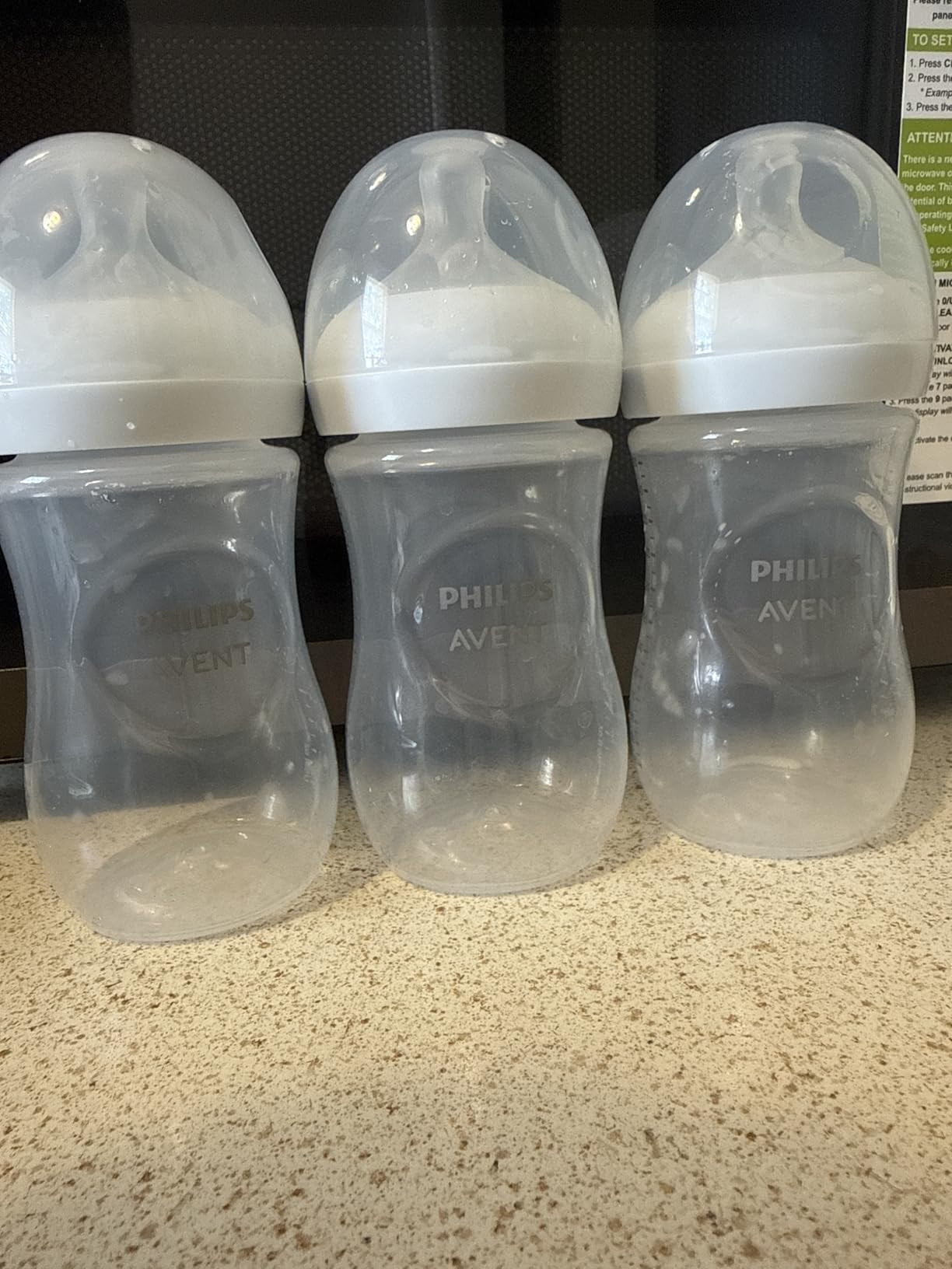 Philips Avent Natural Baby Bottle (Pack of 3), Clear customer photo 1