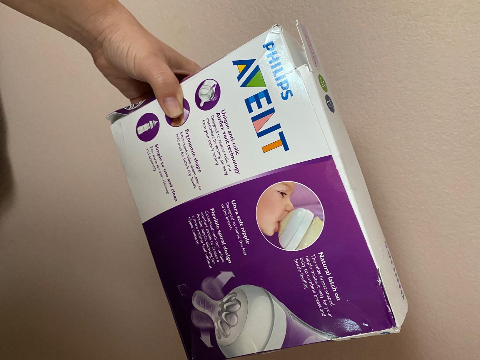 Philips Avent Natural Baby Bottle (Pack of 3), Clear customer photo 2
