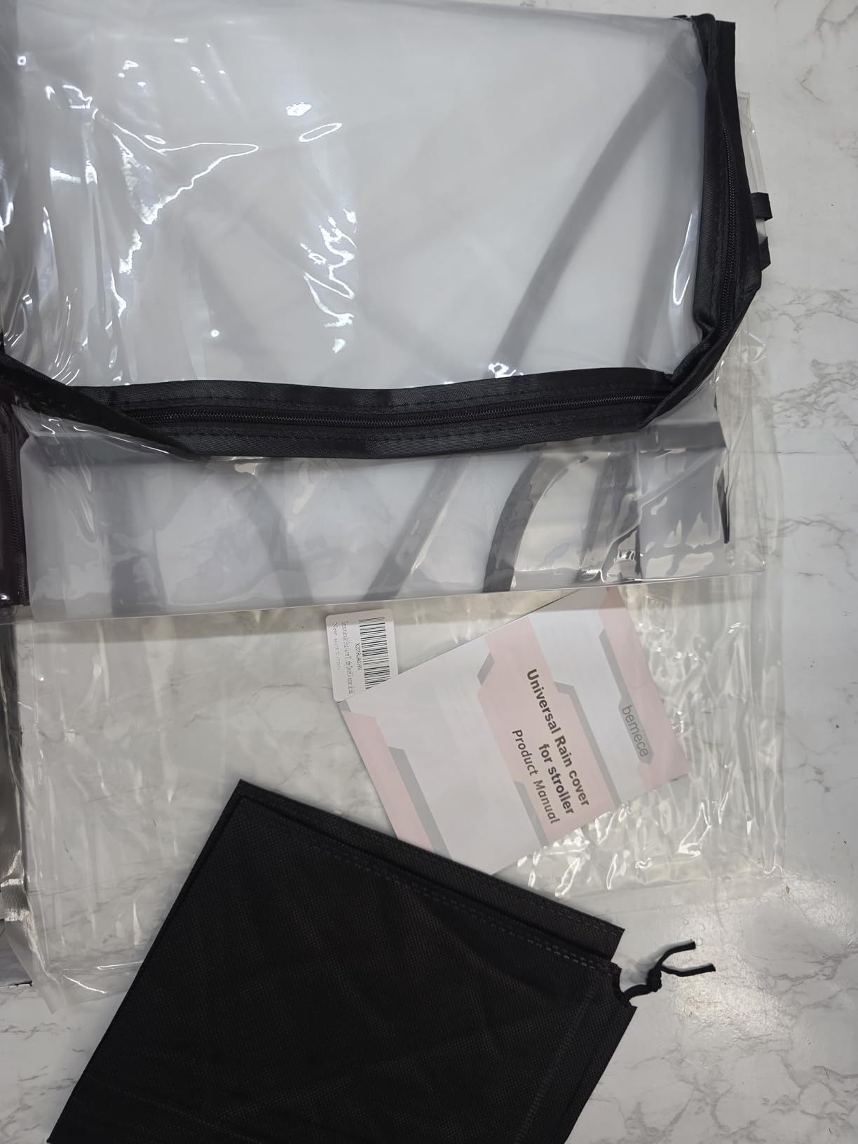 Bemece Stroller Rain Cover, Universal Stroller Accessory, Baby Travel Weather Shield, Windproof and Waterproof, Protect from Dust and Snow customer photo 1