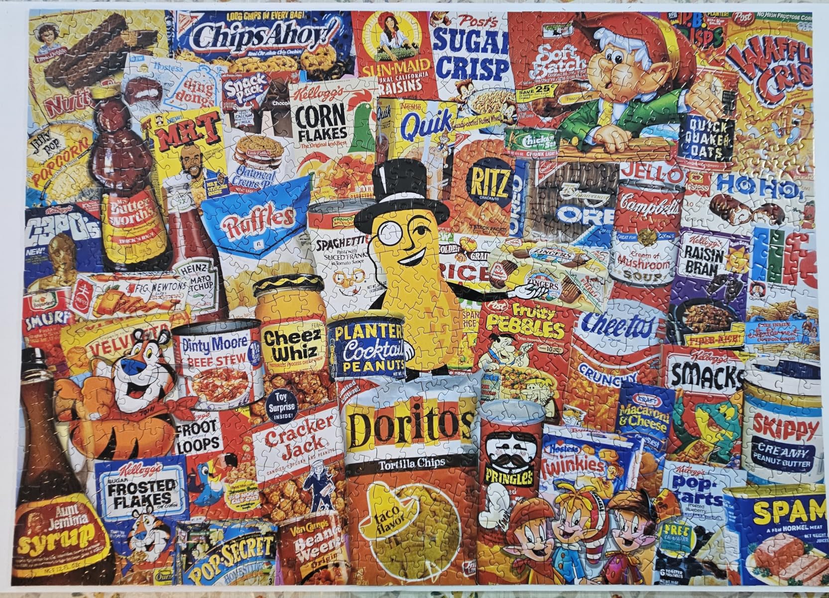 MasterPieces Puzzles 1000 Pieces Mom's Pantry Collage Jigsaw, Vintage Kitchen Artwork, Jigsaw Puzzles 1000 Pieces, Random Cut, Non Glare Matte Finish, Bonus Poster, Recycled Board, Giftable Display customer photo 1