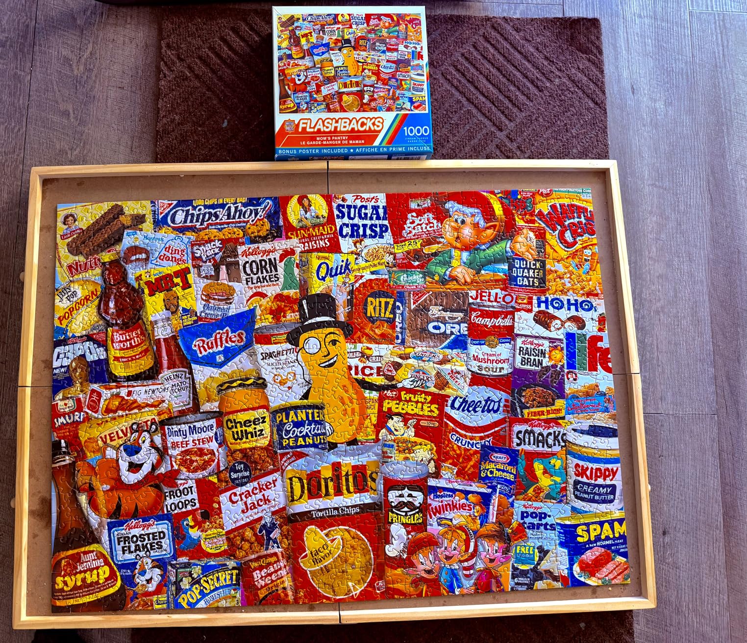 MasterPieces Puzzles 1000 Pieces Mom's Pantry Collage Jigsaw, Vintage Kitchen Artwork, Jigsaw Puzzles 1000 Pieces, Random Cut, Non Glare Matte Finish, Bonus Poster, Recycled Board, Giftable Display customer photo 2