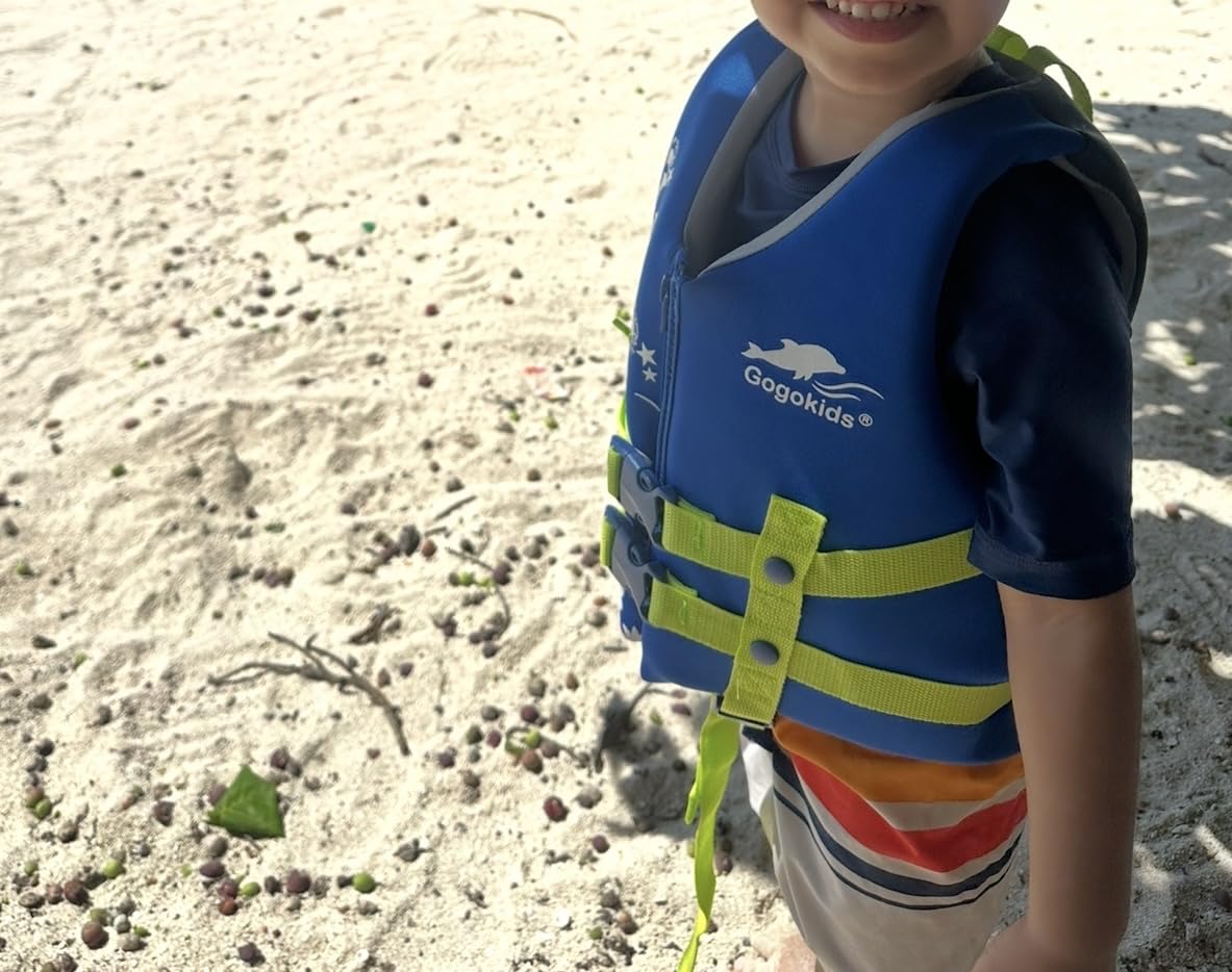 Gogokids Toddler Swim Vest, Kids Floaties - Boys & Girls Buoyancy Jacket for Pool & Beach, Fits 2-8 Years / 22-60 lbs customer photo 2