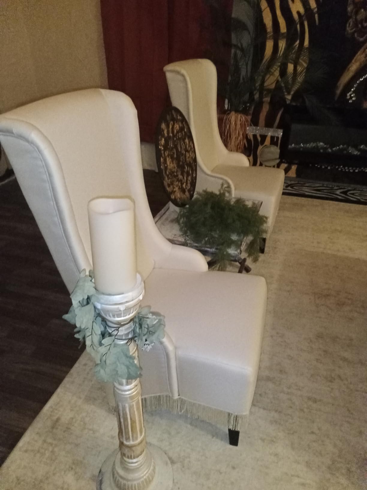 Christopher Knight Home Callie Fabric Dining Chair, Beige, 23.25