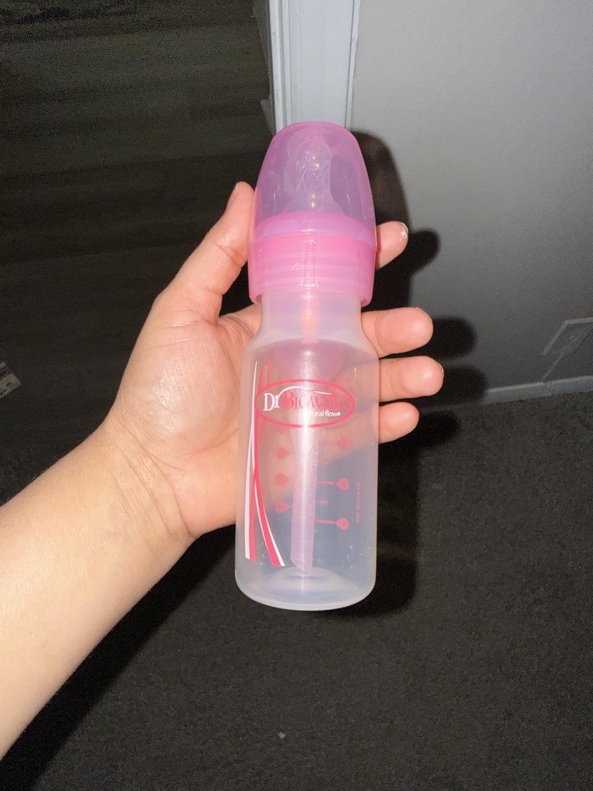 Dr. Brown's Anti-Colic Baby Feeding Set with Slow Flow Nipples, Travel Caps, Silicone Pacifier - Pink customer photo 1