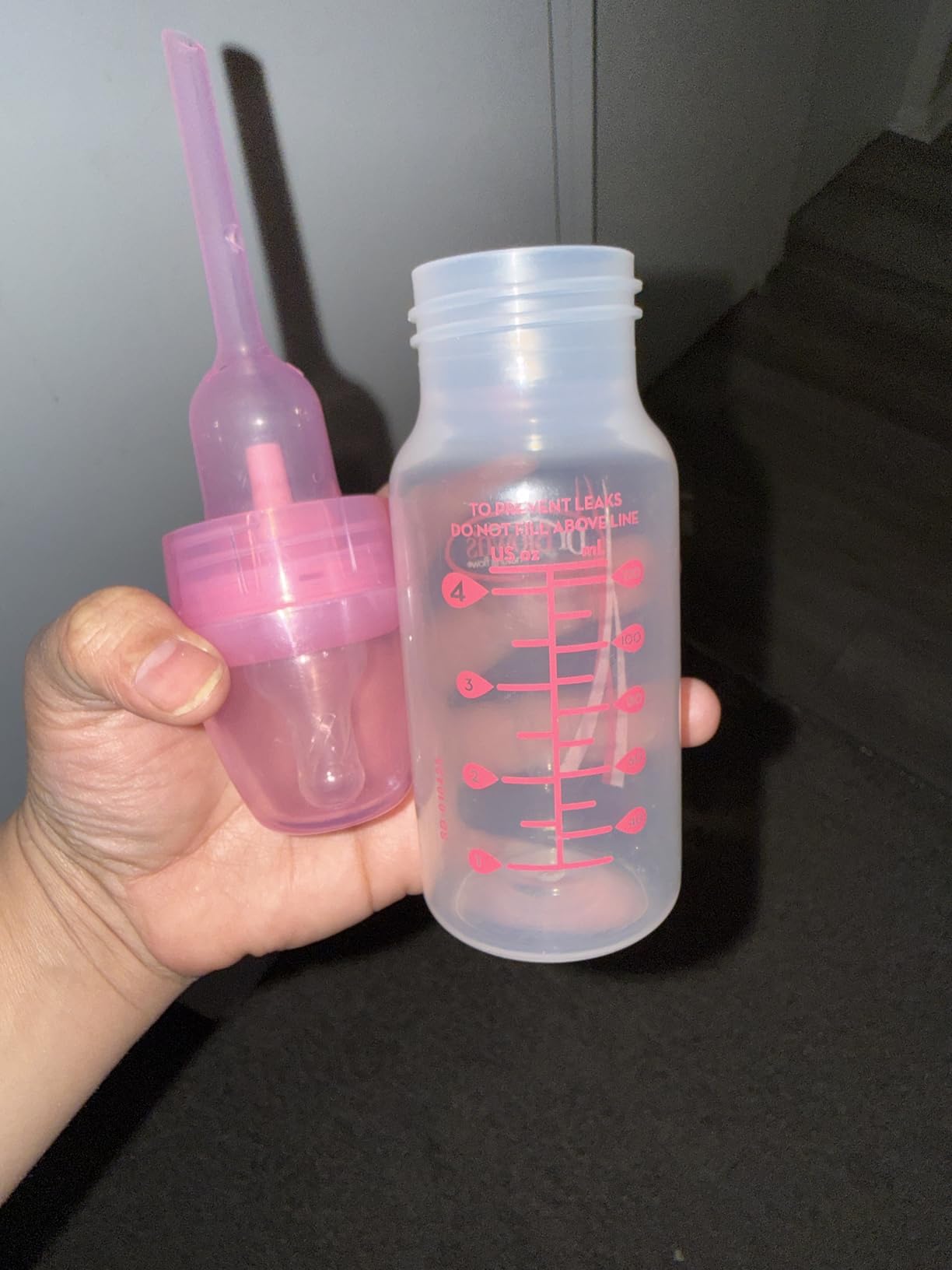 Dr. Brown's Anti-Colic Baby Feeding Set with Slow Flow Nipples, Travel Caps, Silicone Pacifier - Pink customer photo 2