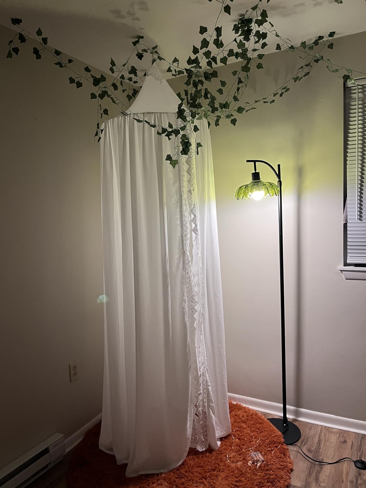 OldPAPA Kids Bed Canopy with Pom Pom Hanging Mosquito Net for Baby Crib Nook Castle Game Tent Nursery Play Room Decor customer photo 1