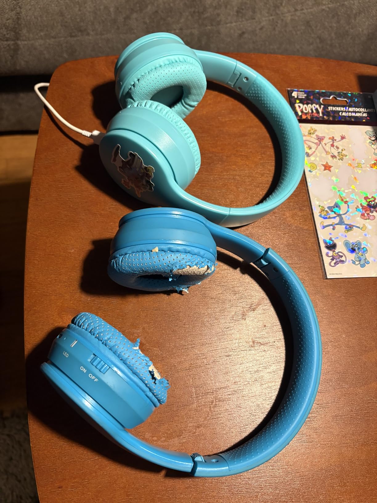 MIDOLA Kids Bluetooth Headphones 68H Play Time, Volume Limit 85/94dB, Foldable Lightweight Wireless Over-Ear Headphone for Kid Toddler Child Pad Tablet, Headsets with Built-in Mic Blue customer photo 1