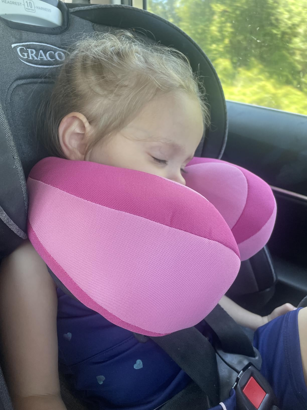 INFANZIA Kids Chin Supporting Travel Neck Pillow, Helps Support Head and Neck, Comfortably Designed for Head, Neck, and Chin Support - Ideal for Toddlers and Children, Black customer photo 1