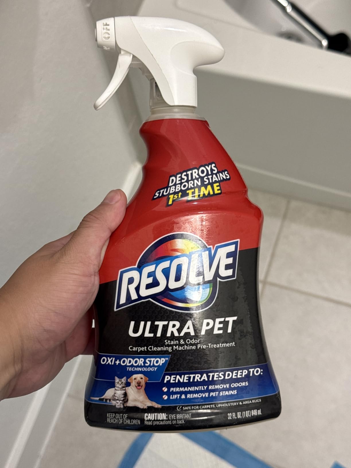 Resolve Ultra Pet Carpet Cleaner Spray, 32oz customer photo 2