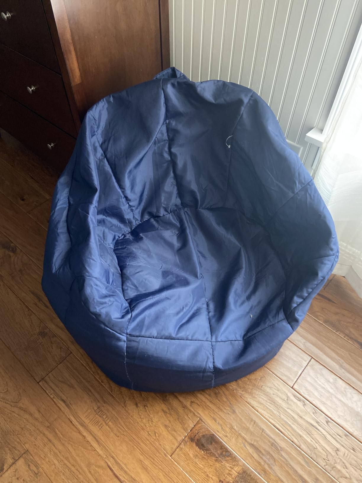 Big Joe Milano Bean Bag Chair for Kids, Teens, Adults, Gray Plush, Ultra-Soft Polyester, Lightweight Seat for Reading Nook and Gaming, 2.5 foot Refillable customer photo 1