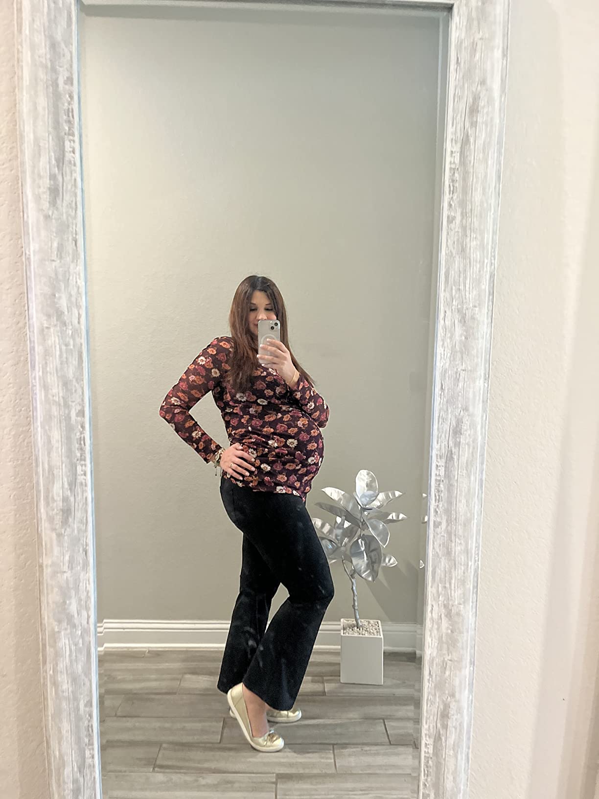Bhome Maternity Jeans Stretch High Waisted Pants for Work, Career, Office, and Dress customer photo 2