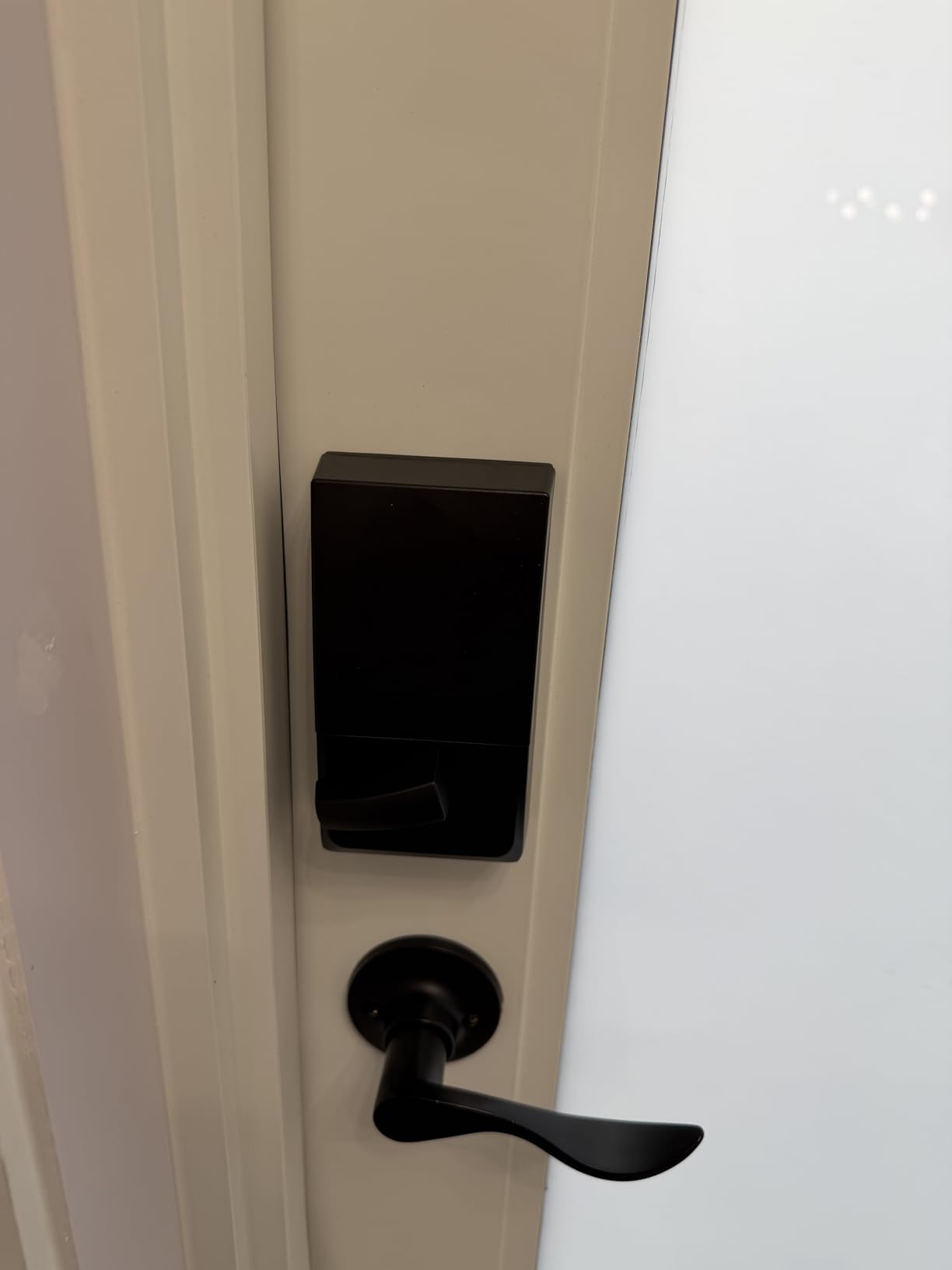 Schlage Encode Smart Wi-Fi Deadbolt Lock with Touchscreen Keypad, Keyless Front Door Entry, App Control, Alexa, Google Home and Airbnb Compatible, Matte Black customer photo 1